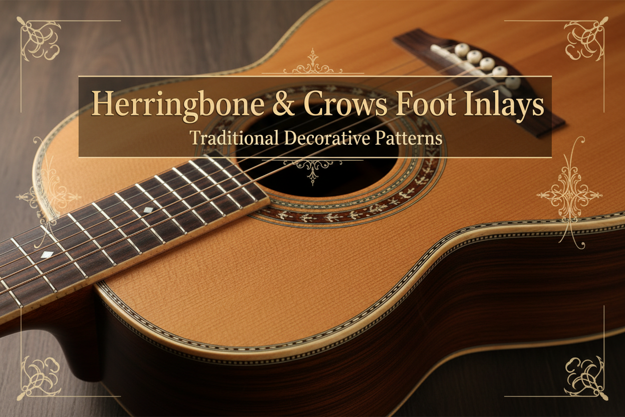 Herringbone Inlay on Guitar
