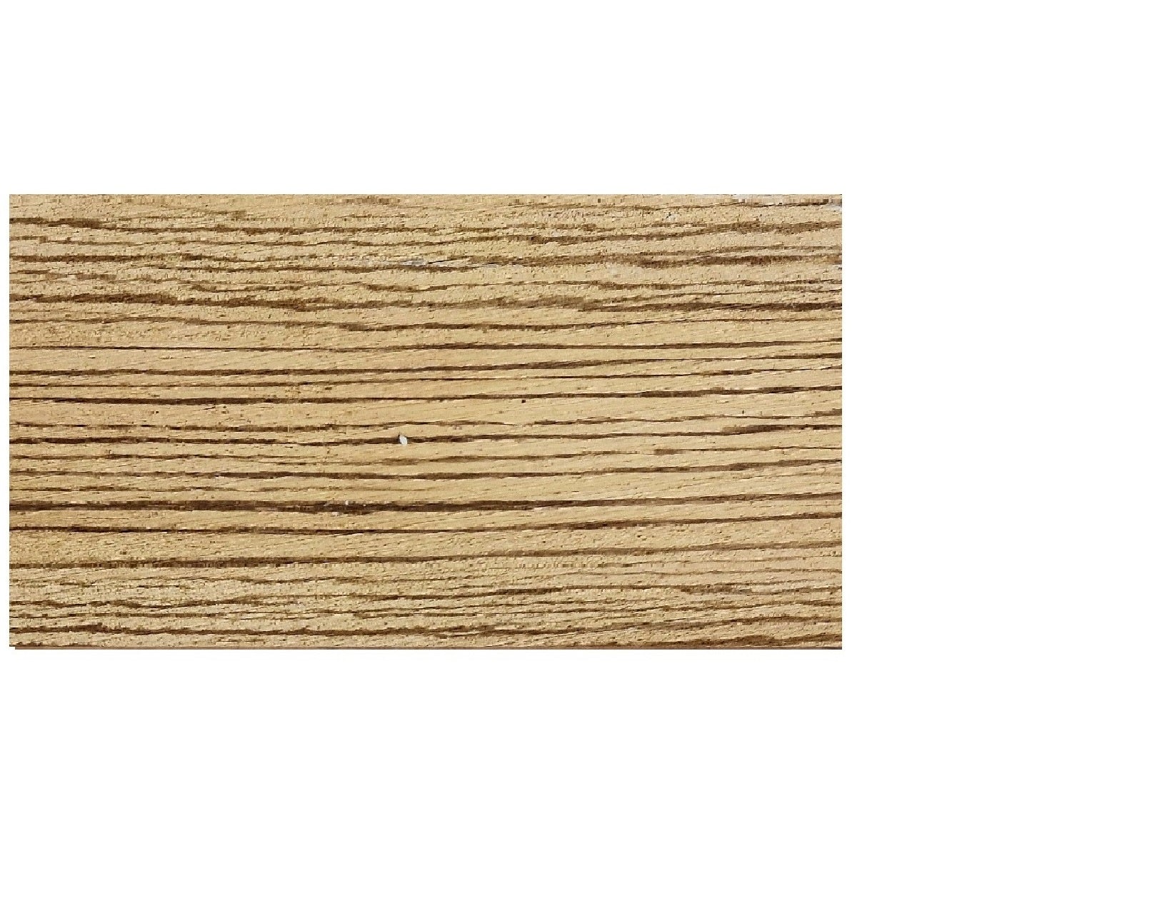 Zebrano African tonewood guitar headstock veneer showing dramatic zebra-striped grain patterns with golden-brown and dark stripes, 200mm x 100mm x 3mm thick